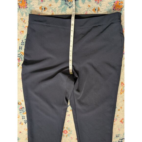 Worthington Women's Navy Pull-On Dress‎ Pants With Side Ruffle Detail - 16L - Picture 7 of 9